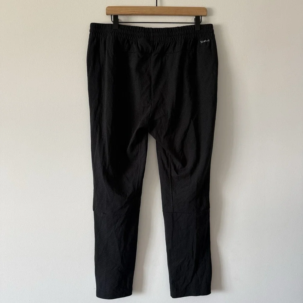 Adidas Athletics Squad Pant Men's Sz Large Sport Climalite Black Gym Training